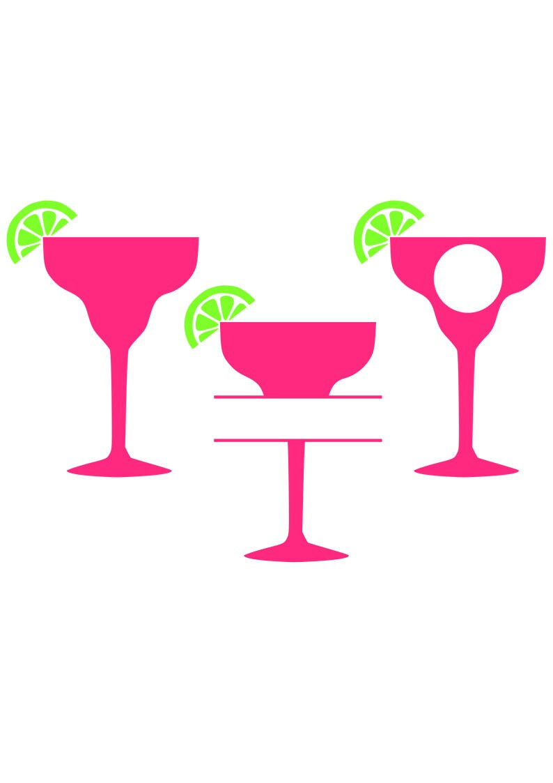 Margarita Glass SVG Files Digital Download for Etsy