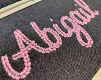 BX Embroidery Font: Chain Stitch Machine Embroidery Bold Dense Cursive Satin Stitch BX Font 2.0-5.0 inch, PES + 7 formats (Instant Download)