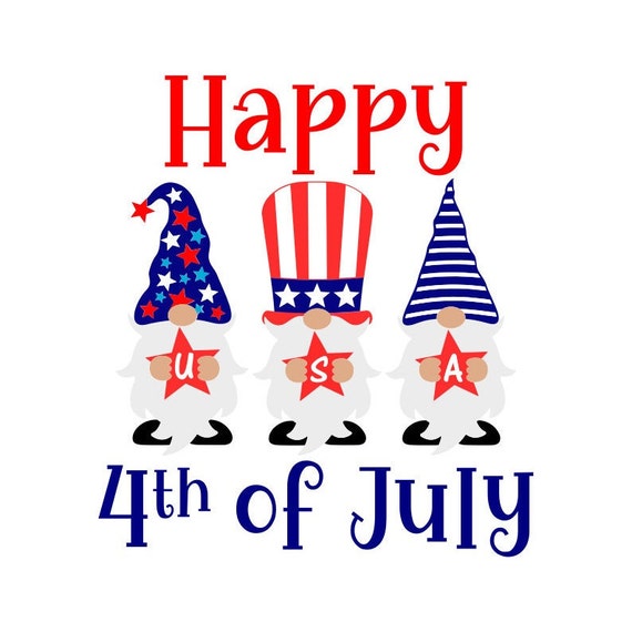 Patriotic Gnomes SVG Happy 4th of July 
