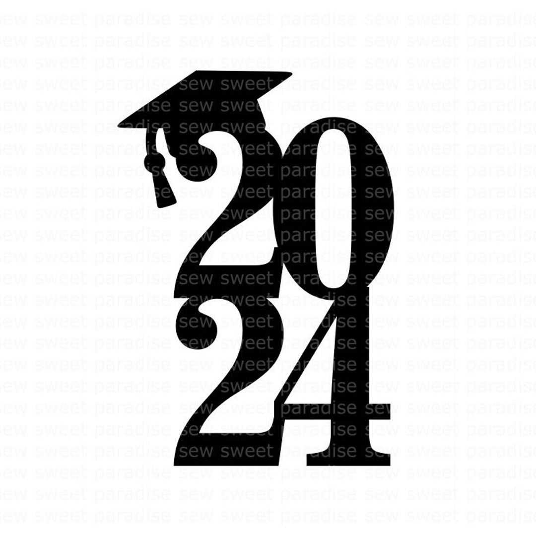 2024 Graduation SVG, Cake Topper SVG, Class of 2024 SVG, Instant