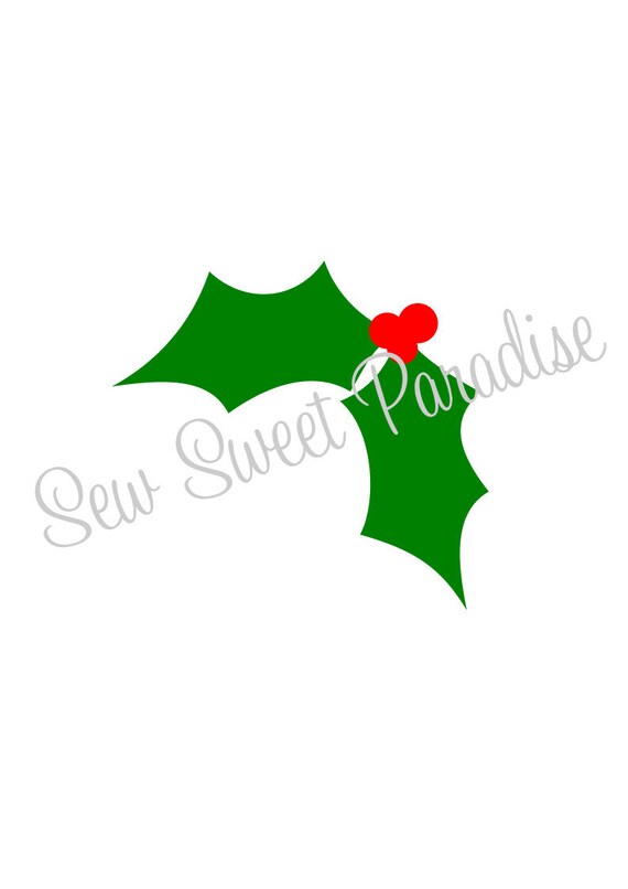 Download Christmas Holly Mistletoe Svg File Christmas Svg Digital Etsy