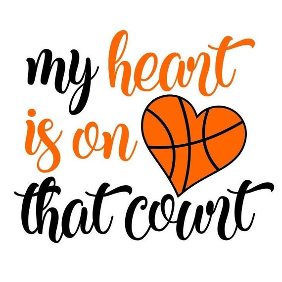 Basketball SVG My Heart is on That Court SVG Digital - Etsy Israel