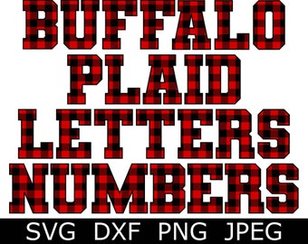 Valentine Monogram SVG/DXF/PNG, Buffalo Plaid Letters, Digital Download, Cut Files, Clip Art, 36 individual svg/dxf/png/jpeg files