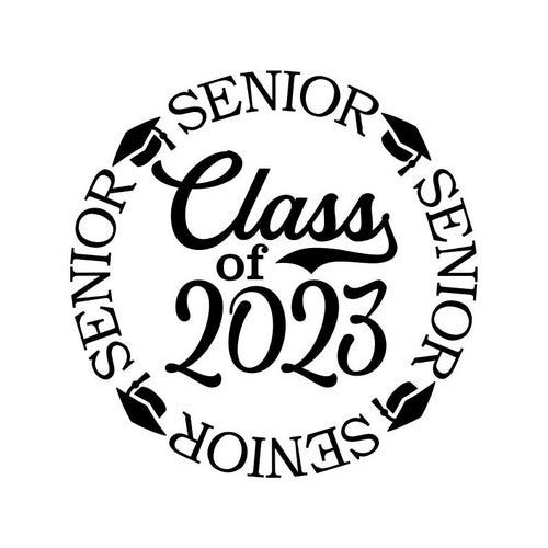 Senior 2023 Stacked Svg Graduation Svg Class Of 2023 Etsy