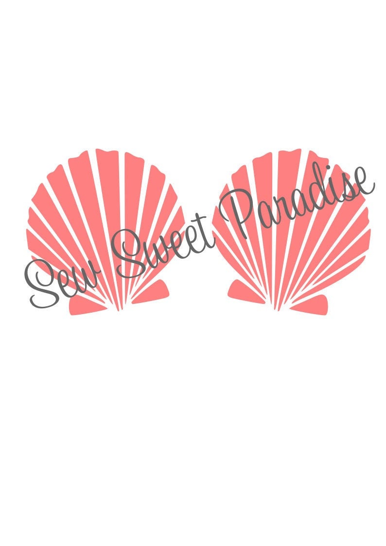 Download Seashell Bra SVG File Digital Download for Cricut and | Etsy