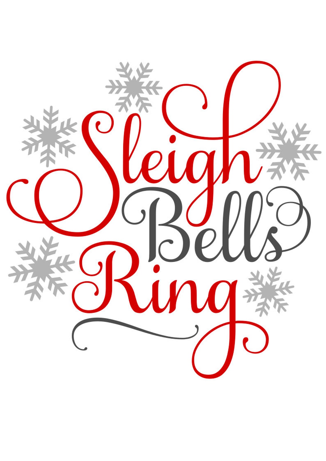 Sleigh Bells Ring SVG File Christmas SVG Digital Download Etsy