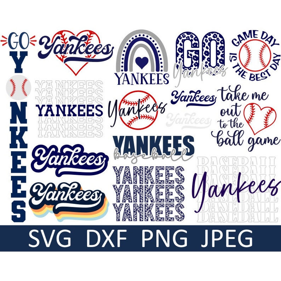 New York Yankees Team Svg, Dxf, Eps, Png, Clipart, Silhouette and Cutf