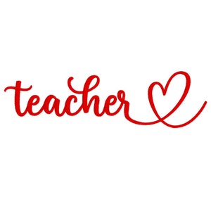 Teacher Embroidery Design, MACHINE EMBROIDERY, Teacher Love, Best Teacher, Digital Download (pes dst hus jef exp vip vp3)Digital Download