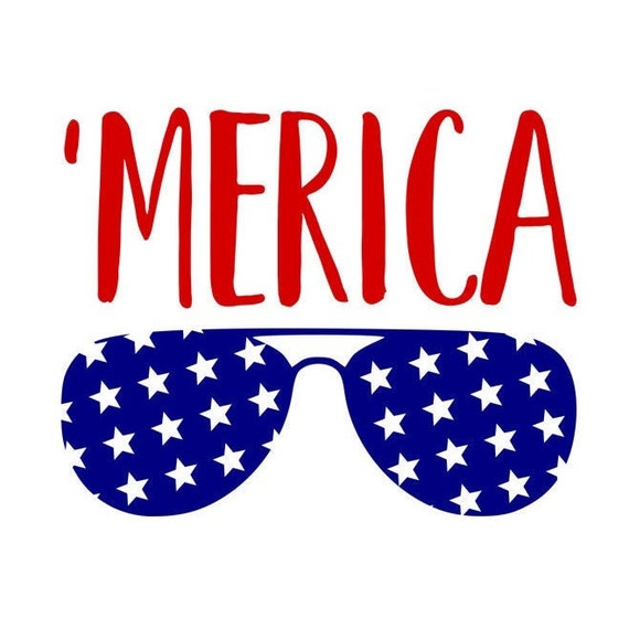 Merica SVG 4th of July SVG Patriotic SVG Digital | Etsy