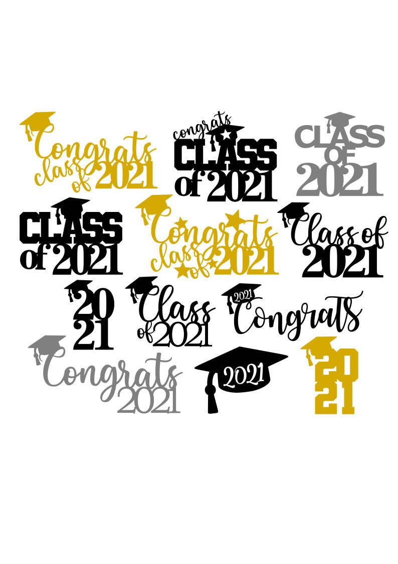 Download Graduation SVG Cake Topper SVG Class of 2021 SVG Digital ...