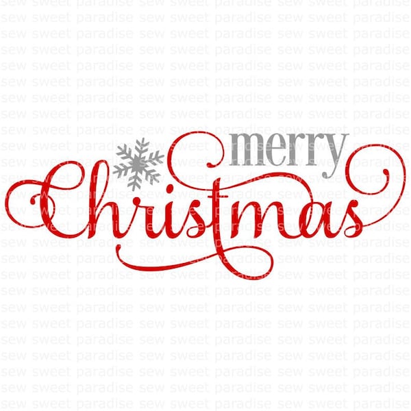 Merry Christmas SVG, Happy Holidays SVG, Winter SVG, Digital Download, Cut File, Sublimation, Clipart (individual svg/dxf/png/jpeg files)