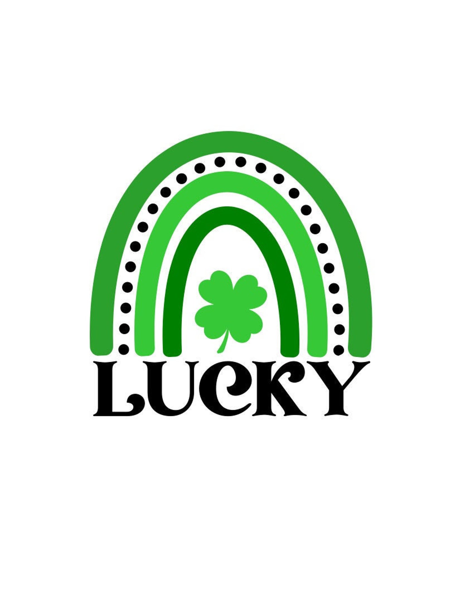 St Patricks Day SVG Lucky Rainbow SVG Lucky SVG Digital | Etsy