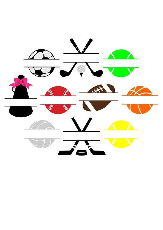 Download Sports Svg Bundle Sports Balls Svg Name Frames Svg Digital Etsy