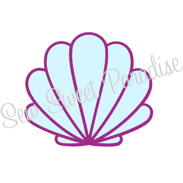 Seashell SVG, Sea Shell SVG, strand SVG, zomer, Instant Download, bestand knippen, sublimatie, illustraties (inclusief SVG/DXF/PNG-bestandsindelingen)