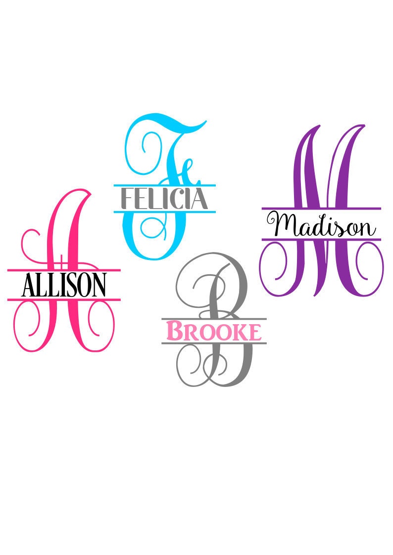 Download Split Monogram SVG/PNG Split Monogram Frame Alphabet ...