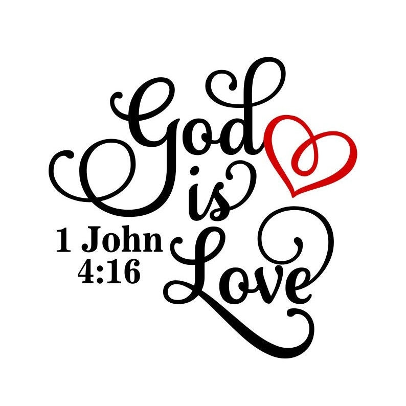 God is Love SVG, Valentines Day PNG, Inspirational, Digital Download, Cut  File, Sublimation, Clipart PNG svg/png/dxf/jpeg File Formats - Etsy