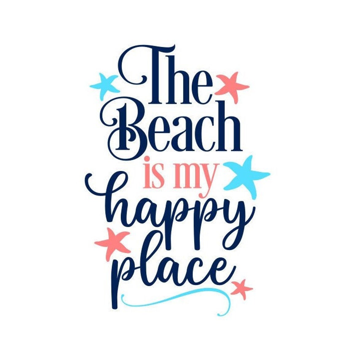 Beach SVG the Beach is My Happy Place SVG Summer SVG Etsy