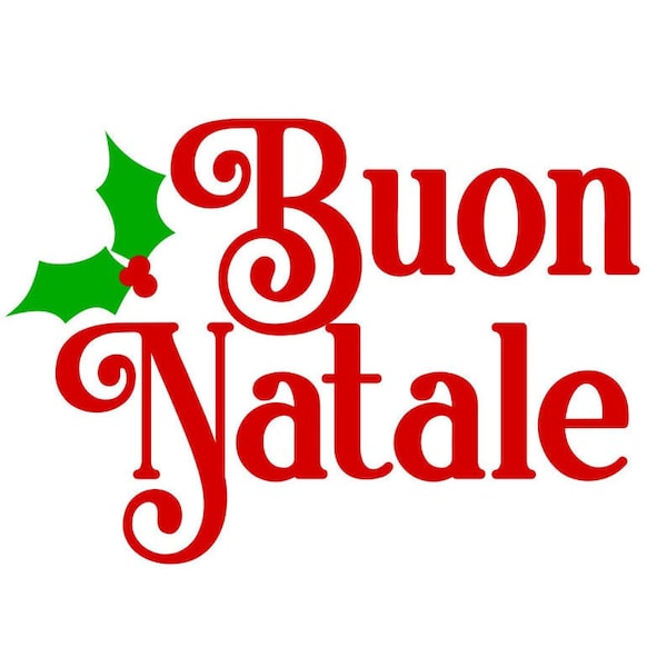 Buon Natale SVG, Merry Christmas SVG, Christmas Shirt, Digital Download, Cut File, Sublimation, Clip Art (individual svg/dxf/png/jpeg files)