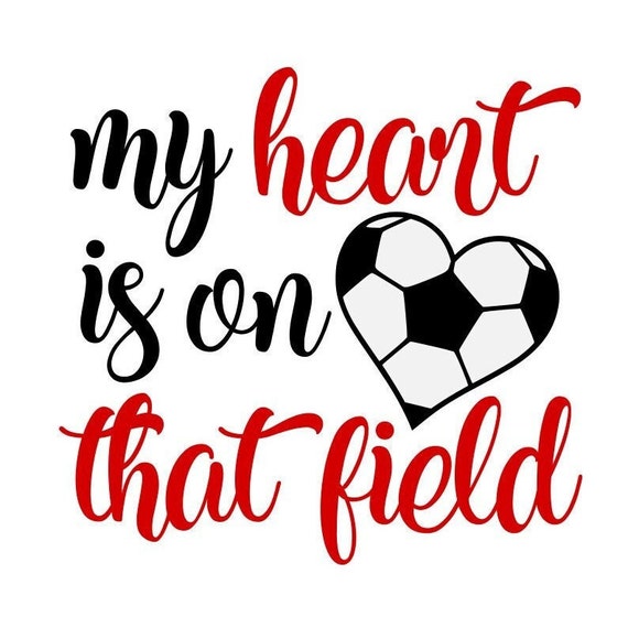 T-shirt 'My Heart Is On That Field' Soccer Ball - Tee Graphique Homme, Coupe Classique