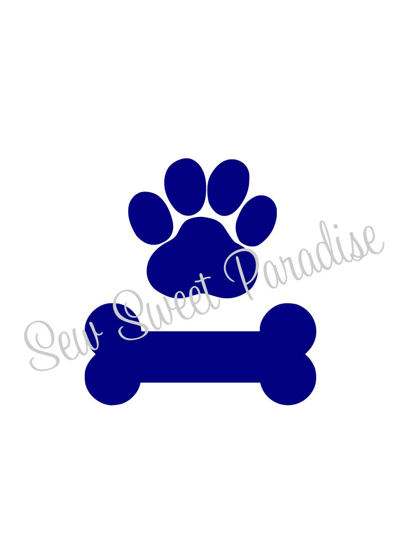 Download Dog Bone/Paw Print SVG File Digital Download for Cricut ...