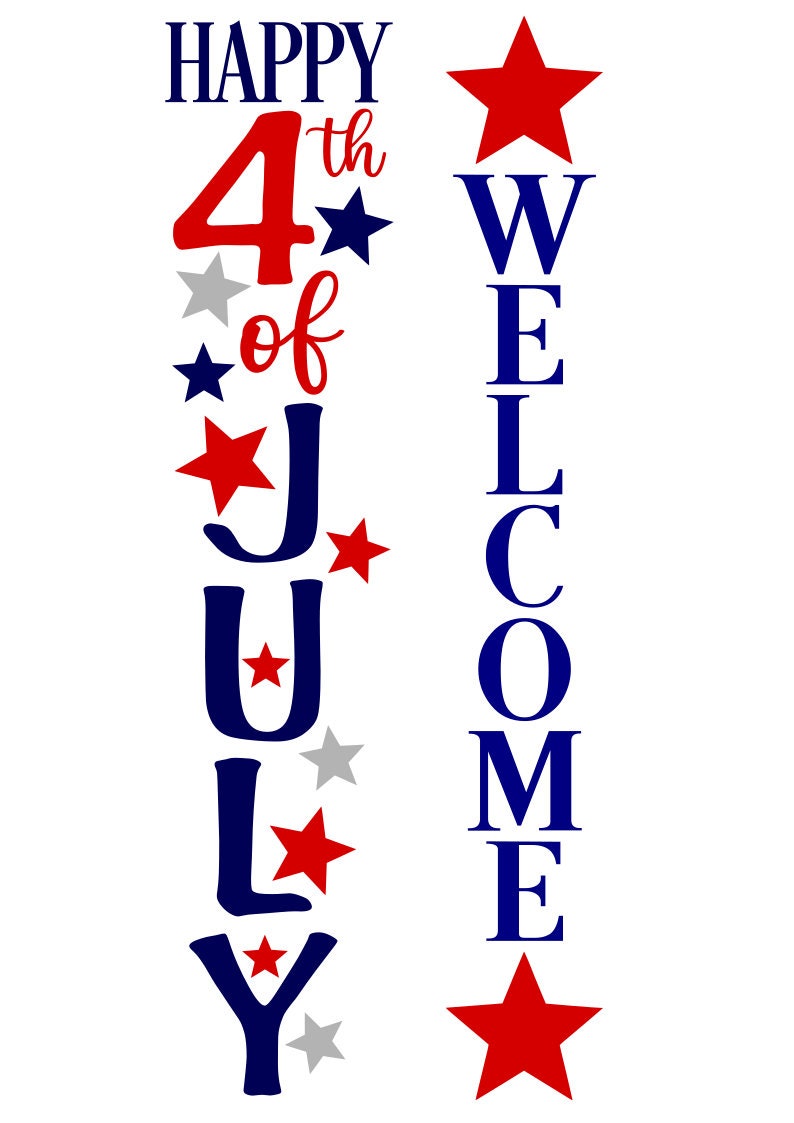 4th of July SVG Bundle Porch Sign SVG America SVG Digital | Etsy