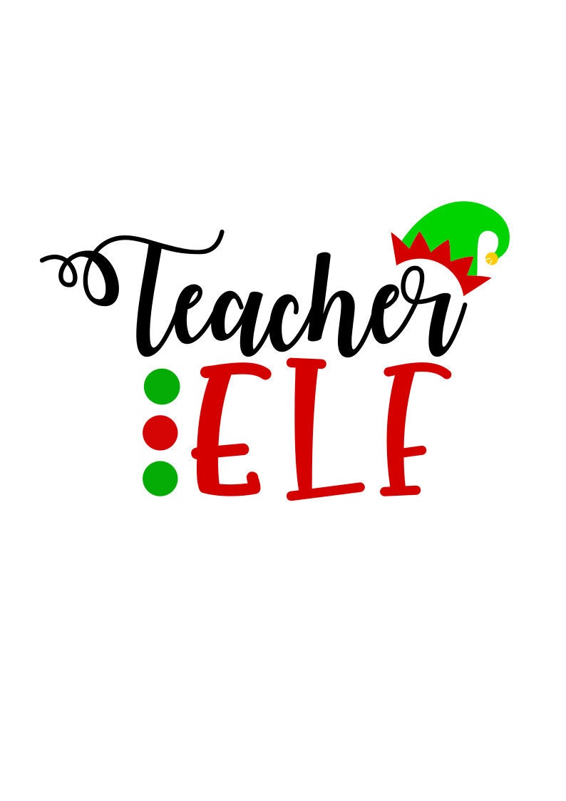 Download Lehrer Elf SVG-Datei Weihnachten SVG digitaler Download für | Etsy