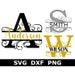 Split Monogram SVG/DXF/PNG, Split Monogram Frame Alphabet, Family Monogram, Digital Download, Cut Files, Engraving, 26 svg/dxf/png files 
