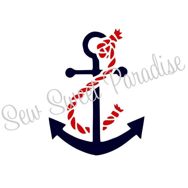 Anchor SVG Anchor Rope SVG Nautical SVG Digital Download Etsy Canada