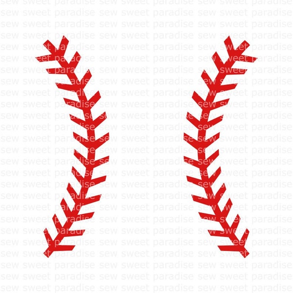 Baseball/Softball Stitches SVG, Baseball SVG, Instant Download, Cut File, Sublimation, Clip Art (includes svg/png/dxf file formats)