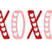 XOXO SVG, Valentines Day SVG Love, Digital Download, Cut File, Sublimation, Clip Art (includes svg/png/dxf file formats)