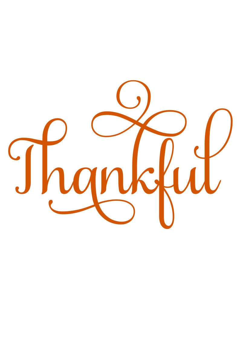 Thankful Svg Scrapbook Cut File Cute Clipart Files For Silhouette | My