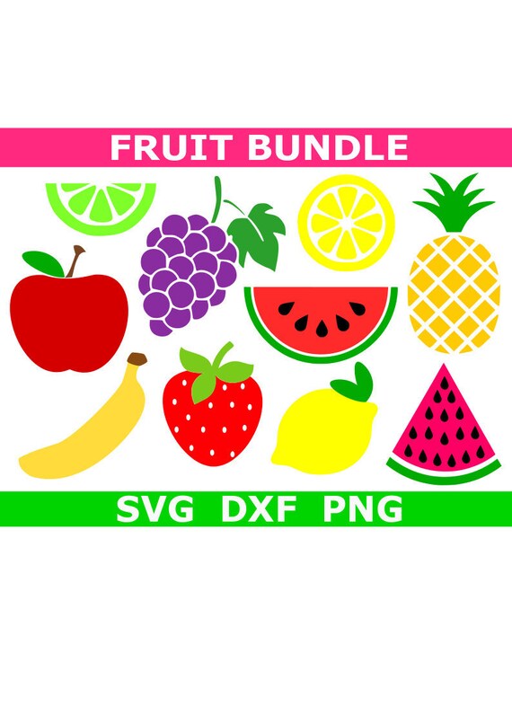 Download Fruit Svg Bundle Tropical Fruit Svg Digital Download Cricut Etsy