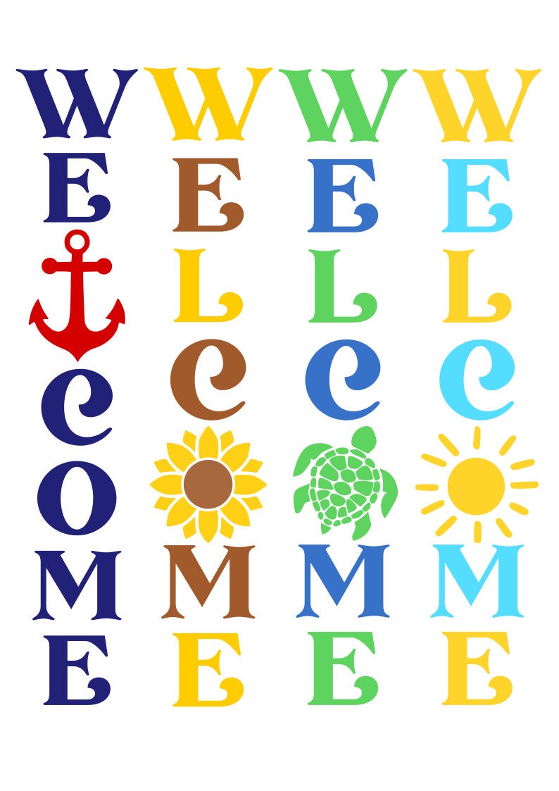 Download Porch Sign SVG Bundle Welcome Summer SVG Digital Download | Etsy