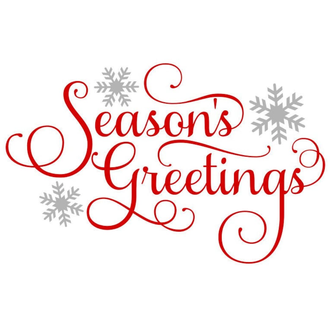 Seasons Greetings Clipart Banner