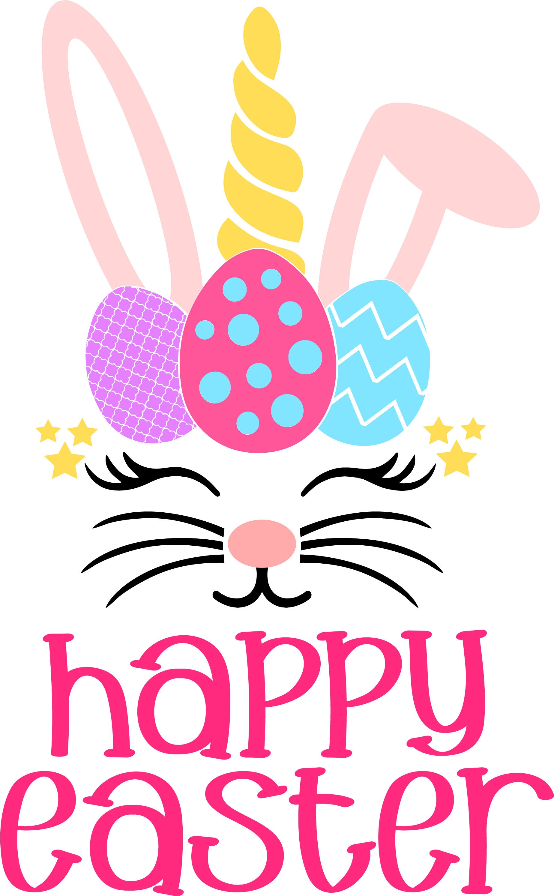 Easter Unicorn SVG Bundle Easter Bunny Unicorn SVG Digital - Etsy