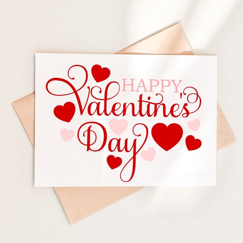 Happy Valentines Day SVG, Valentine's Day SVG, Love SVG, Digital Download, Cut File, Sublimation, Clip Art svg/png/dxf file formats image 6