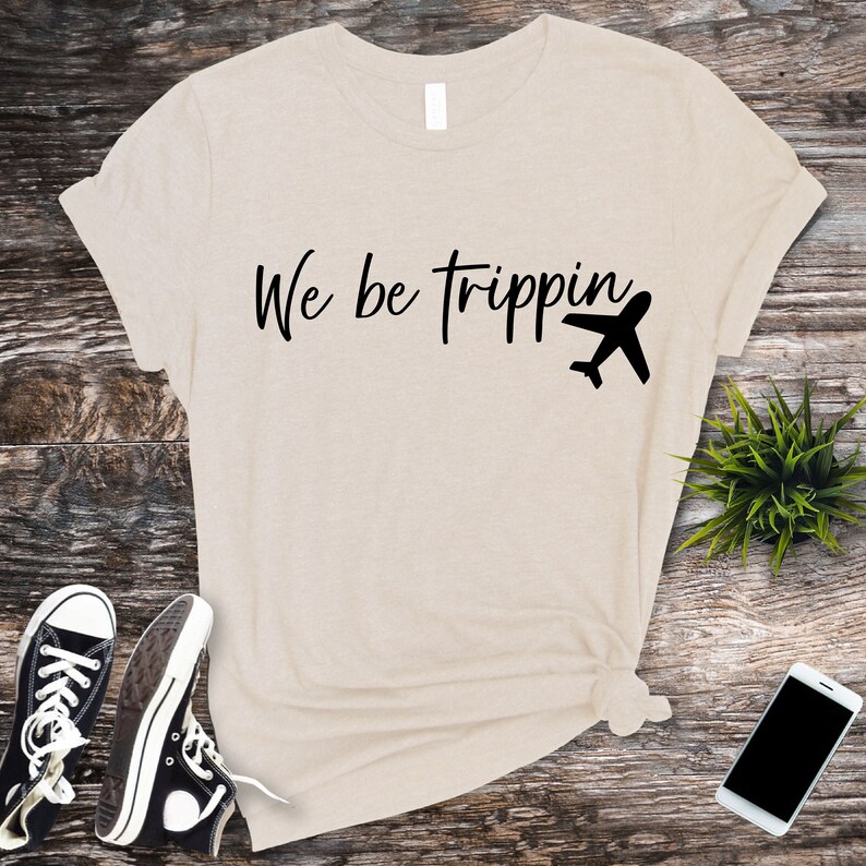 We Be Trippin SVG, Summer SVG, Vacation SVG, Descarga digital, Cortar archivo, Sublimación, Clip Art incluye formatos de archivo svg/dxf/png imagen 3