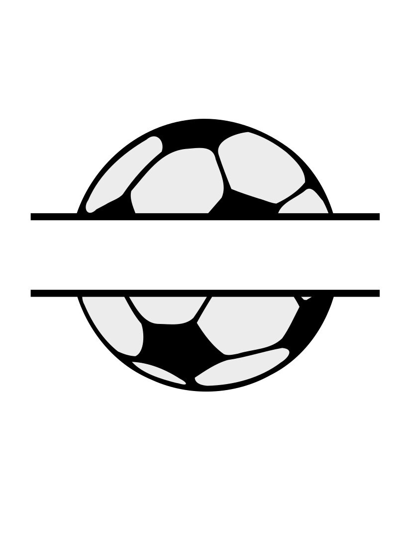 Soccer Ball SVG File Soccer Ball Name Frame Digital Download Etsy