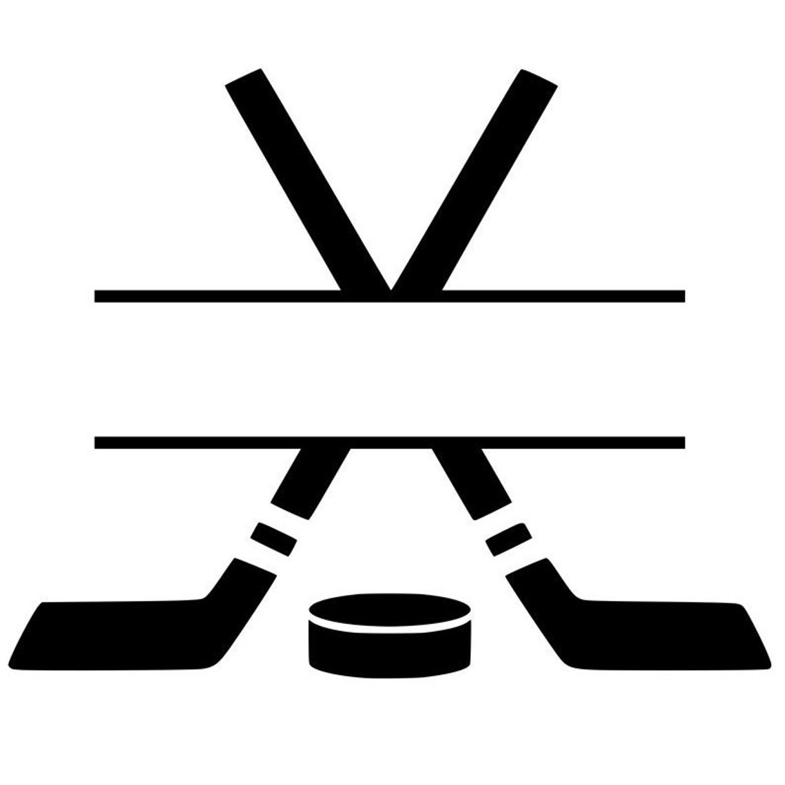Hockey SVG Hockey Name Frame SVG Digital Download for Etsy