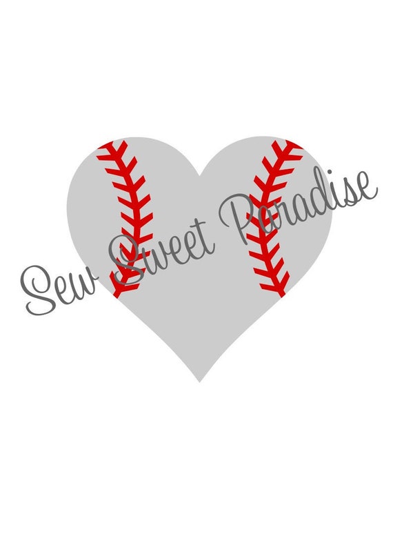 Download Baseball Heart Svg File Digital Download For Cricut And Etsy