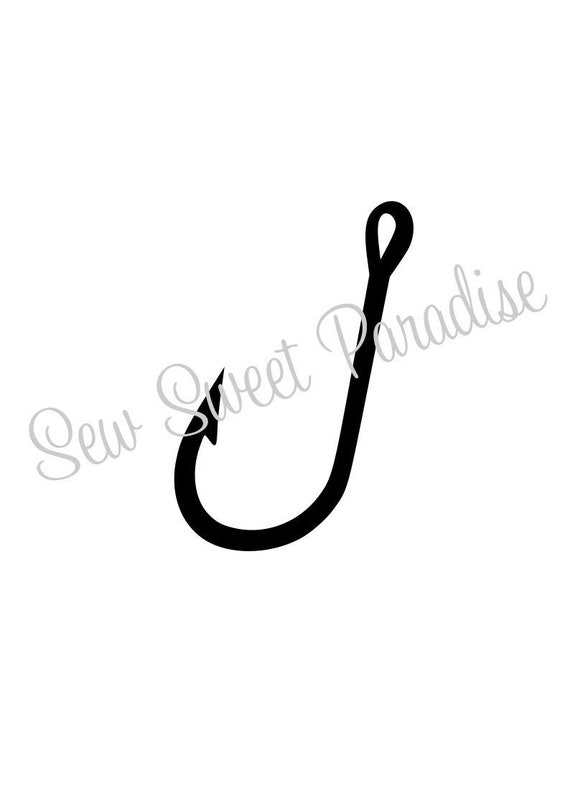 Download Fishing Hook Svg File Digital Download For Cricut And Silhouette