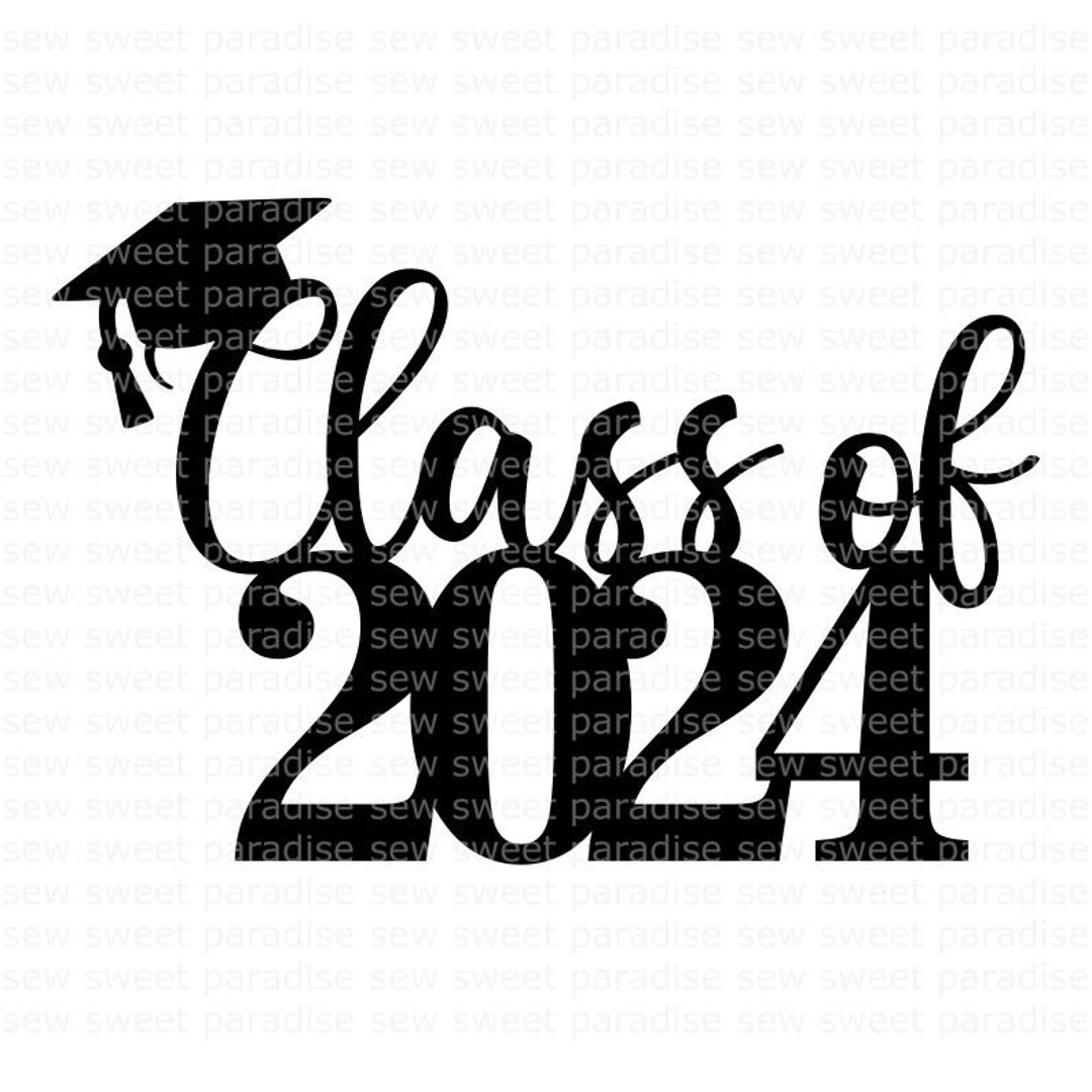 Graduation SVG, Cake Topper SVG, Class of 2024 SVG, Instant Download