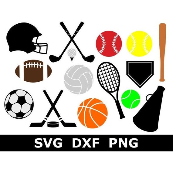 Sports SVG Bundle Sports Balls SVG Sports SVG Digital Etsy Canada