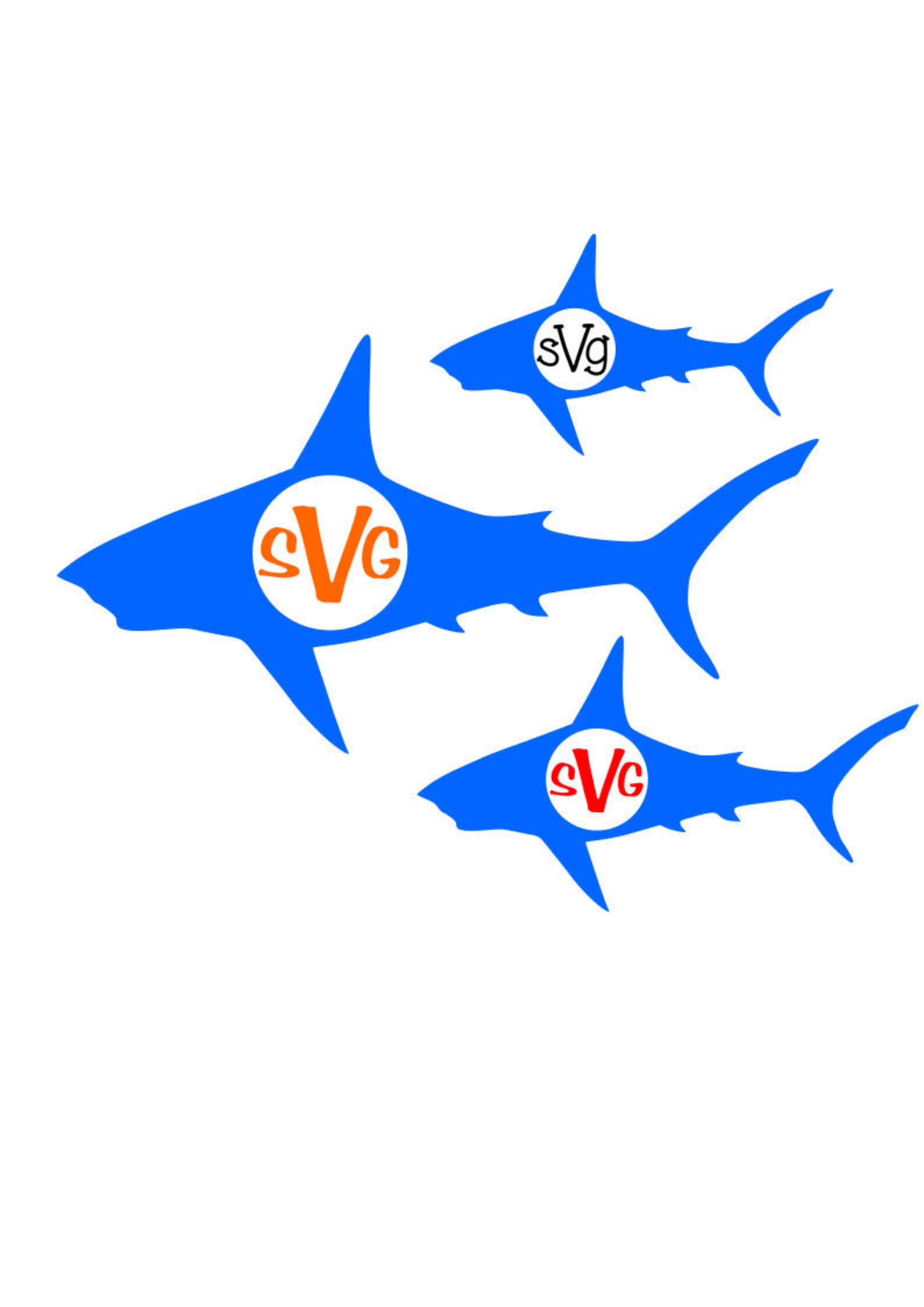 Free Free 106 Shark Monogram Svg SVG PNG EPS DXF File