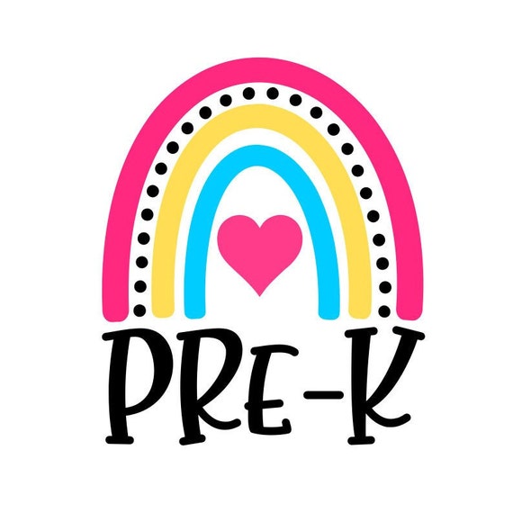 Pre-k Rainbow SVG Preschool SVG School SVG Digital - Etsy ...