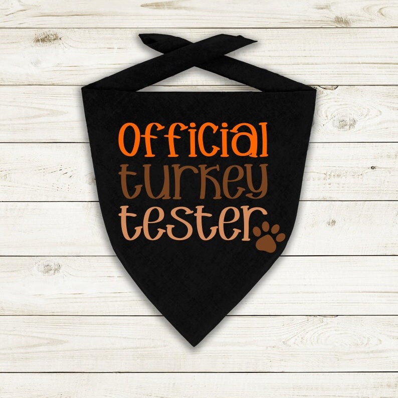 Thanksgiving Dog Bandana SVG/PNG Bundle, Tukey Dog, Instant Download