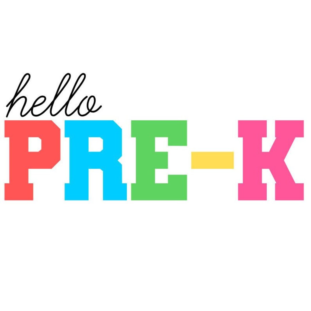 Hello Pre-k SVG Hello Preschool SVG School SVG Digital - Etsy