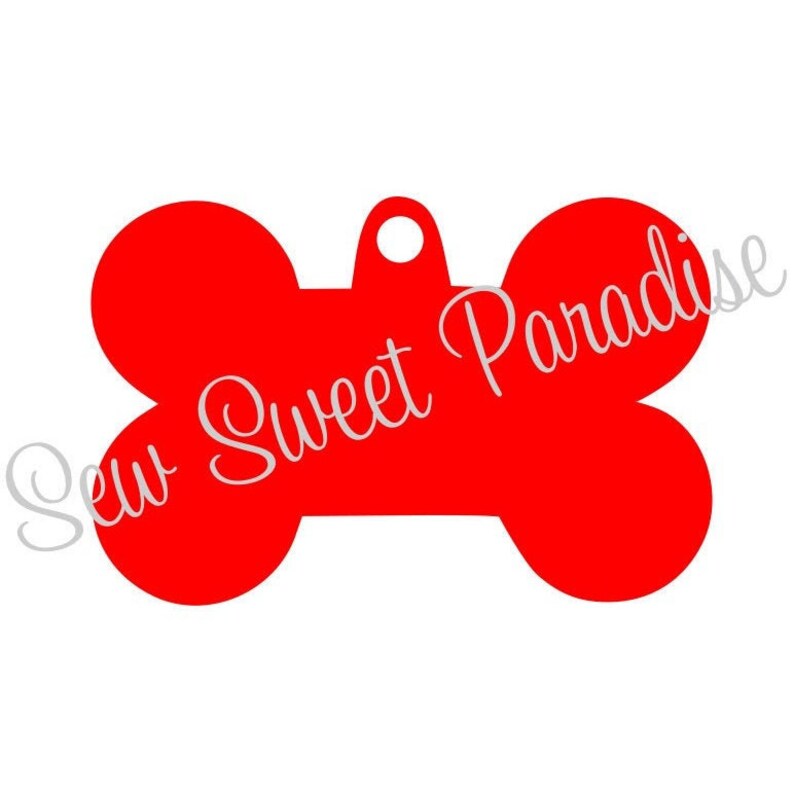 Dog Tag SVG Dog Bone ID Tag Dog Bone SVG Digital Download Etsy
