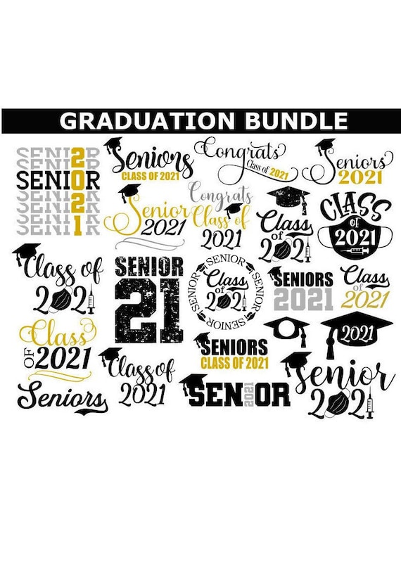 Download Graduation Svg Bundle 35 Files Class Of 2021 Svg Digital Etsy