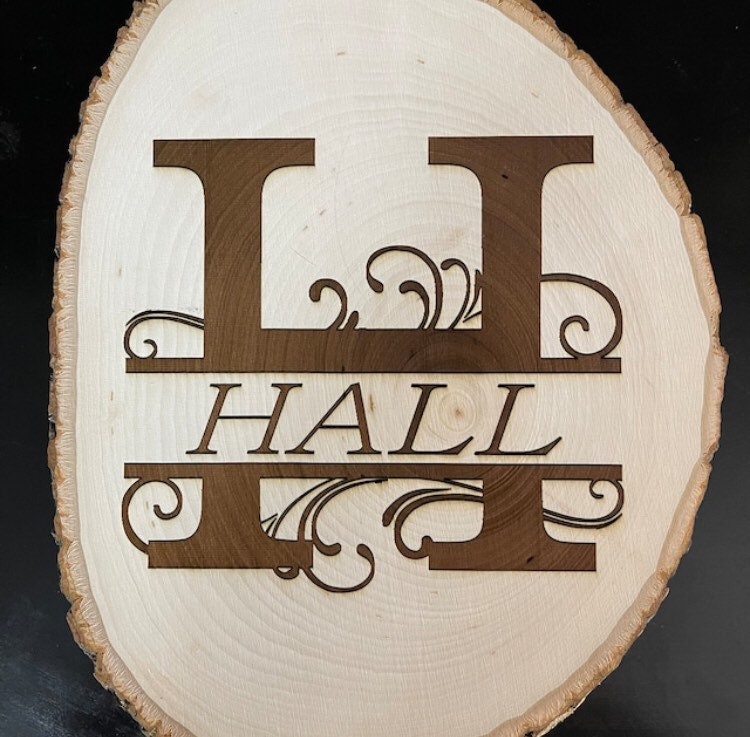 Split Monogram SVG/DXF/PNG Split Monogram Frame Alphabet | Etsy Canada